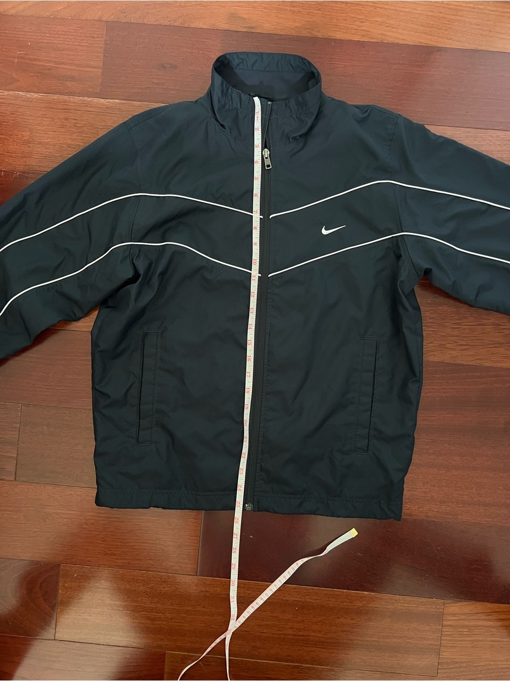Vintage Nike Athletic Dept. Navy Full-Zip Windbreaker Jacket Size S - Picture 9 of 10